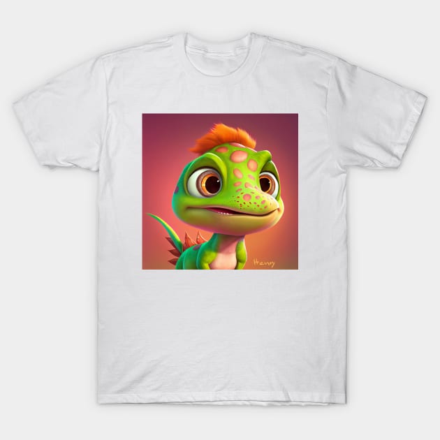 Baby Dinosaur Dino Bambino - Hanry T-Shirt by KOTOdesign